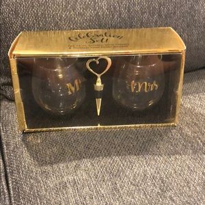 Mr & Mrs Wine Glasses